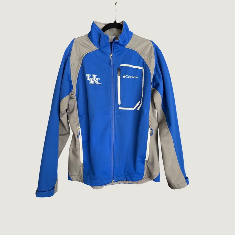 Columbia UK Kentucky Wildcats Men's M Omni-Wind Softshell Jacket Blue